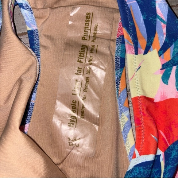 Floral Bikini Bottom Blue Red Yellow Pink Old Navy Woman's Size 4X - Picture 5 of 15